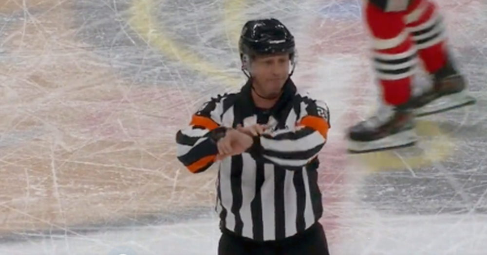 Referee gets caught swearing on live mic