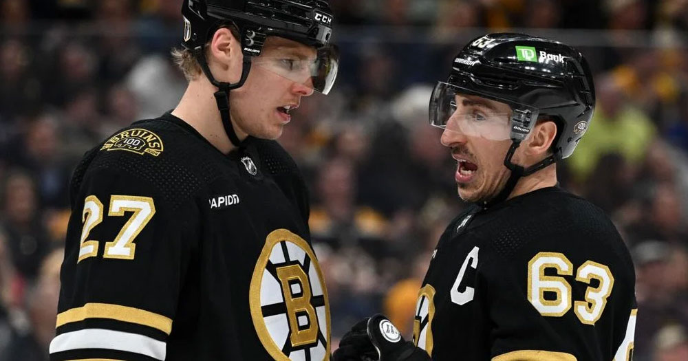 Marchand pumps Leafs' tires, says they're “built different than past years”