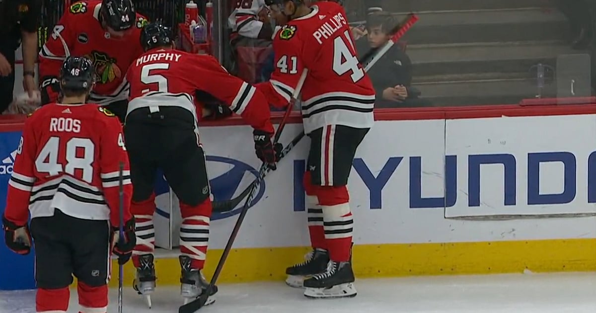 Connor Murphy injured in 1st period, helped off the ice.