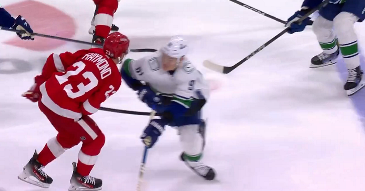 Zadorov facing suspension for hit to the head of Raymond.
