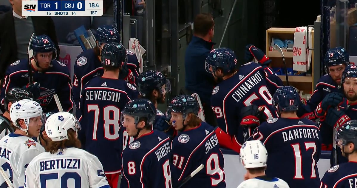 Periods ends after paramedics are called for Sean Kuraly.