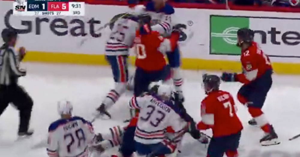 Brawl breaks out in Game 3, Nurse and Gadjovich go toe to toe in excellent tilt