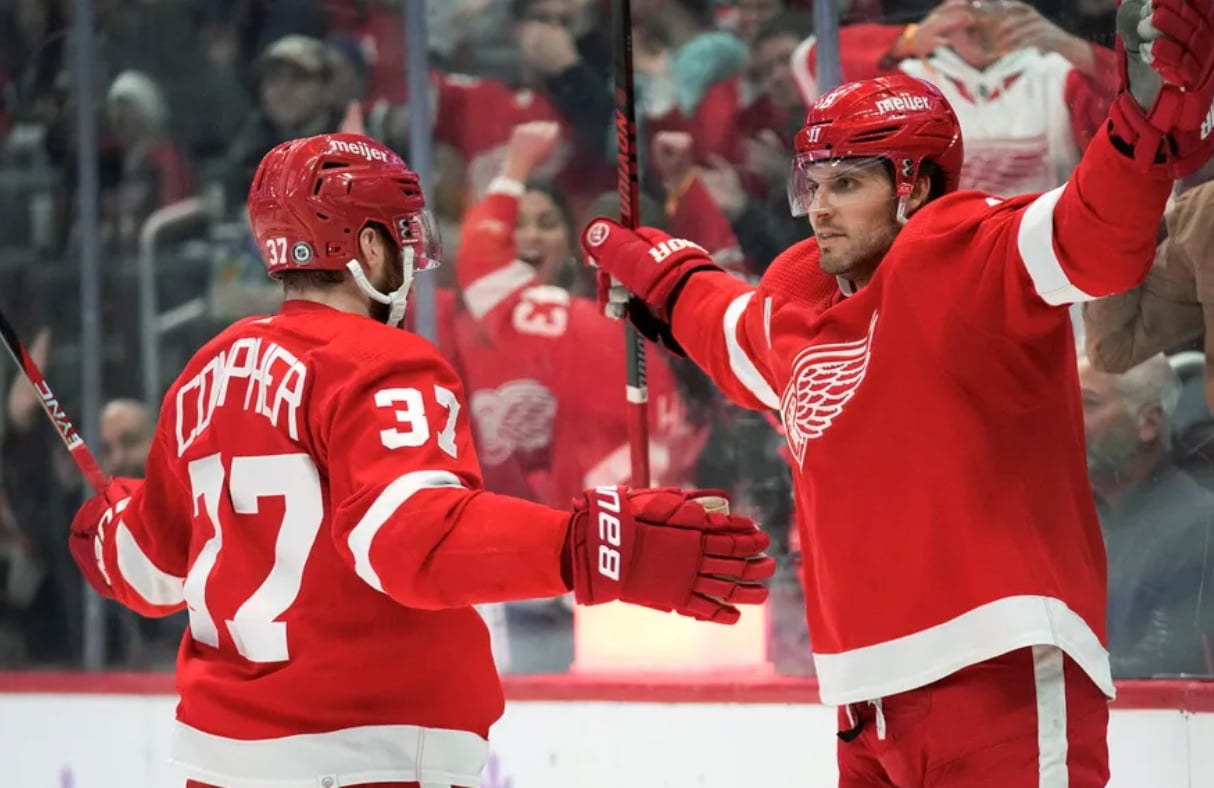 Red Wings will be shorthanded vs. Sharks 