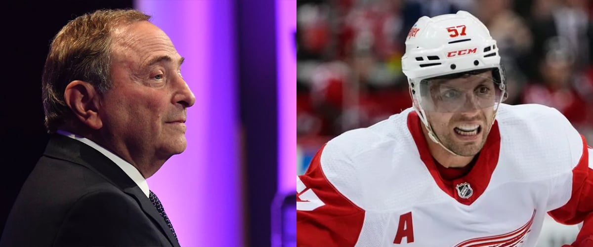 Gary Bettman thumbs his nose at David Perron, Red Wings 