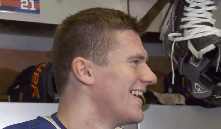Oilers’ Klim Kostin calls out Jim Matheson right to his face!