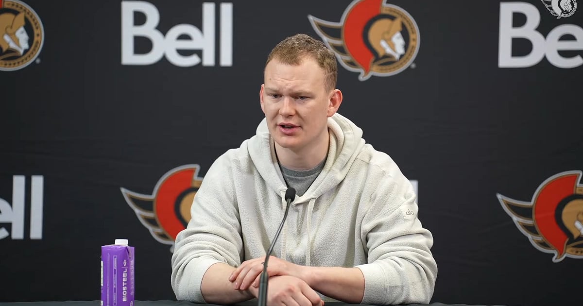 Brady Tkachuk responds to rumors of a trade out of Ottawa.