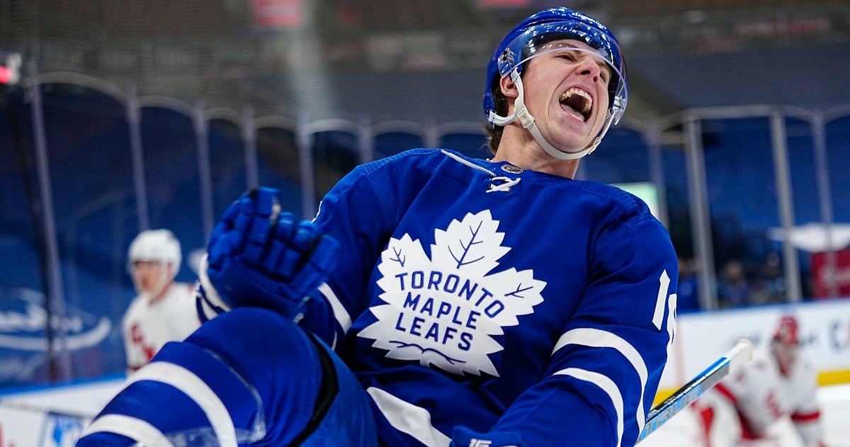Mitch Marner shares details about his new baby boy on Monday.