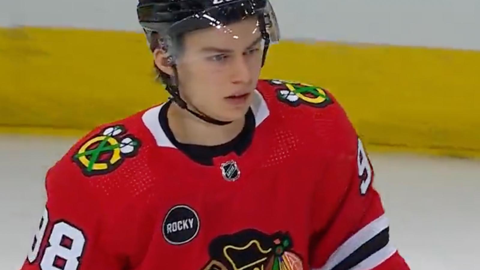 Connor Bedard stays strong despite concerns in Chicago