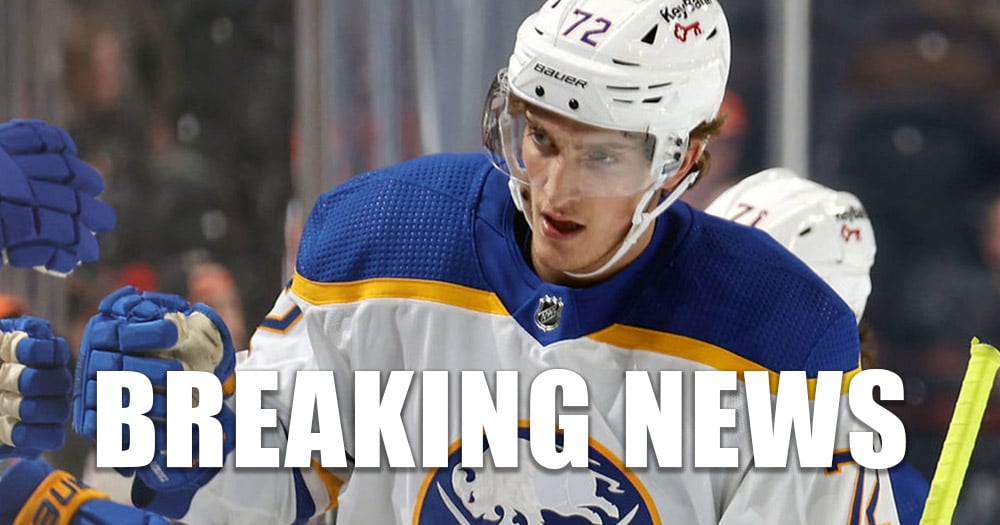 JUST IN: Sabres back up the Brinks truck for Tage Thompson 