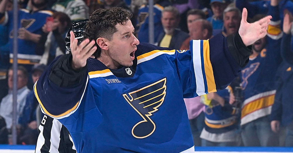 Former NHL enforcer rips Binnington for “playing the tough guy” role