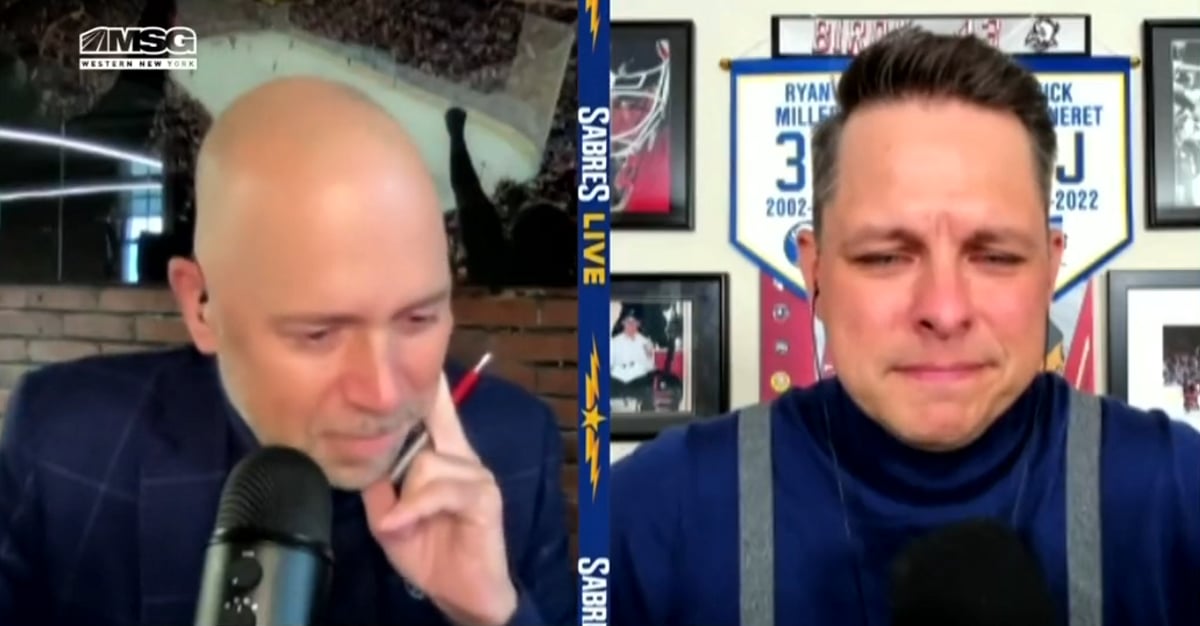 Doc Emrick's Rick Jeanneret story moves Martin Biron to tears.