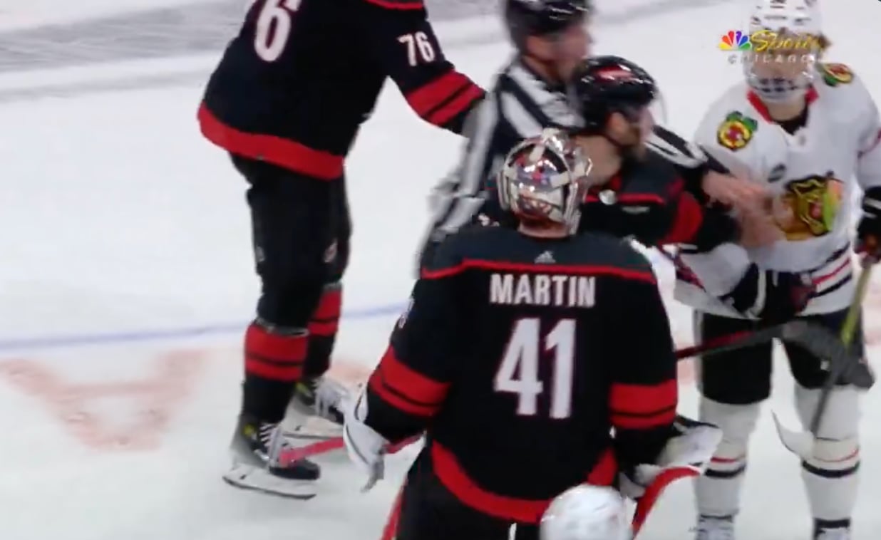 Connor Bedard gets into it with Spencer Martin! 