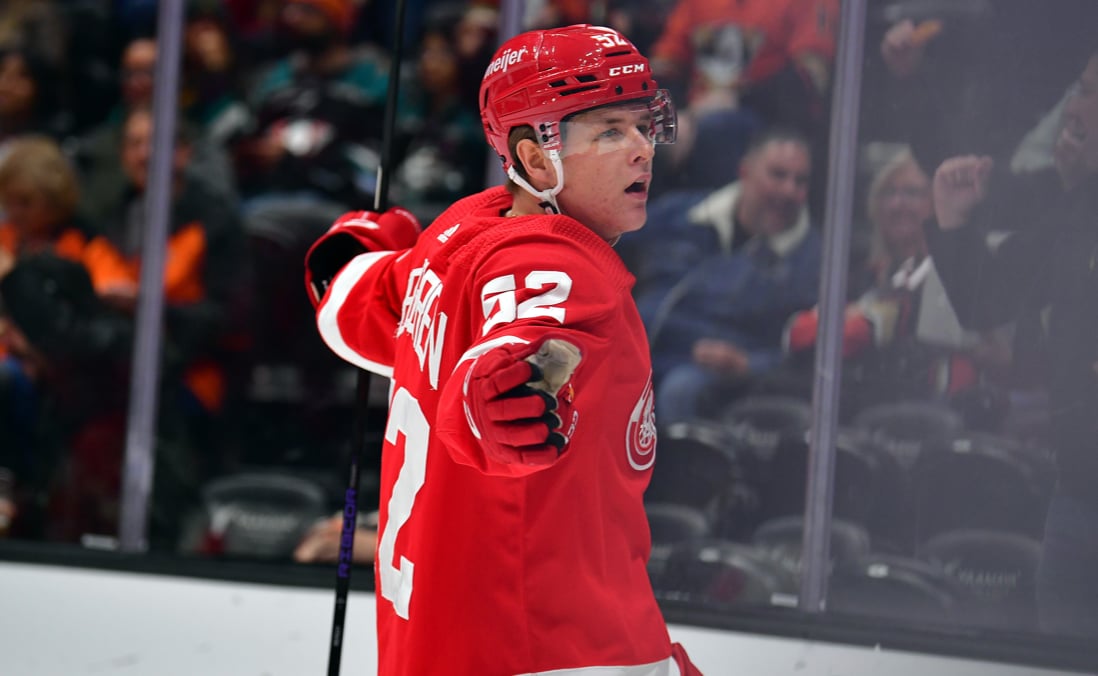 Jonatan Berggren earns yearly honor from Red Wings 