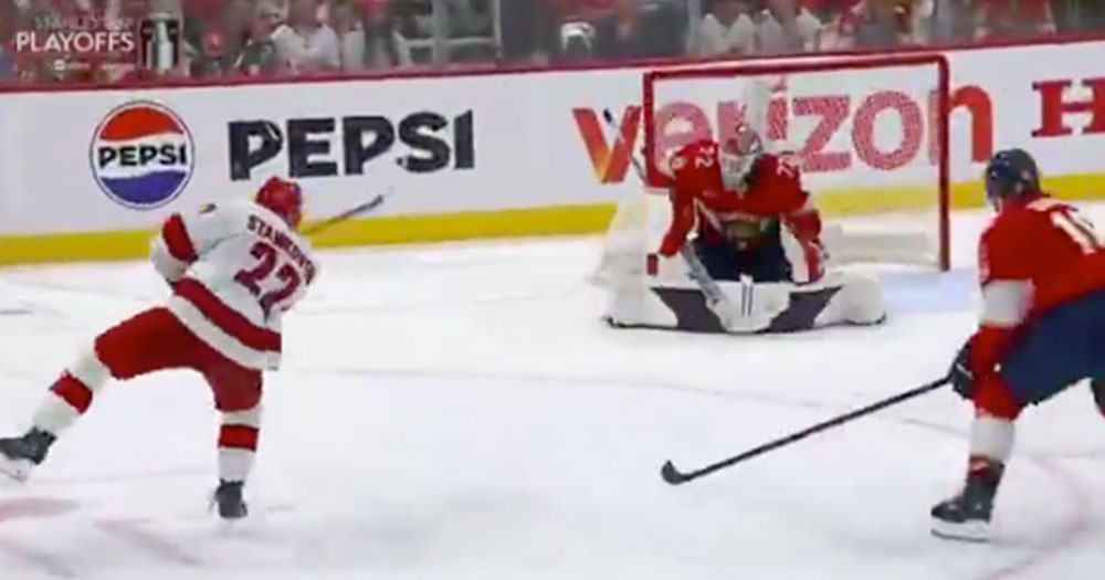Logan Stankoven gives the Hurricanes their first lead of the Eastern Conference Final!