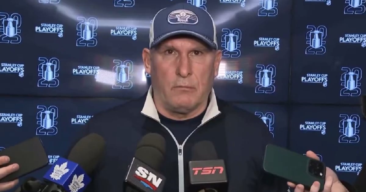Craig Berube ridicules the Florida Panthers on Sunday.