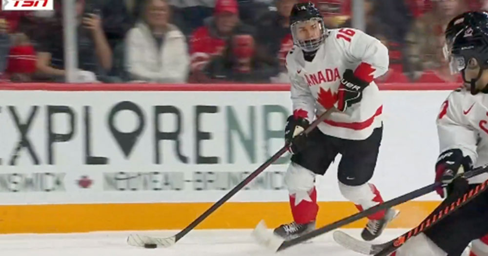 Connor Bedard scores an absolutely ridiculous goal against Austria