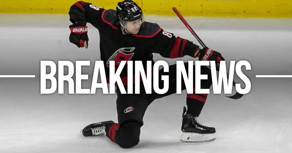 Necas signs a crazy deal to stay in Carolina!
