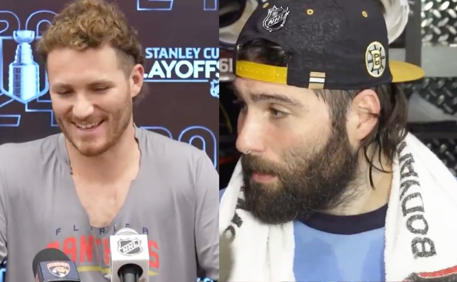 Pat Maroon taunts Matthew Tkachuk ahead of Game 3 tonight!