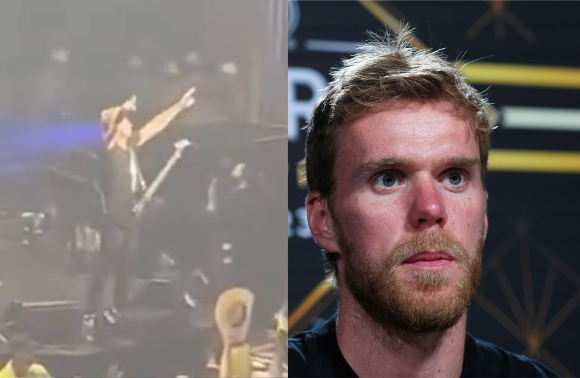 Nickelback directly addresses Connor McDavid during live show!