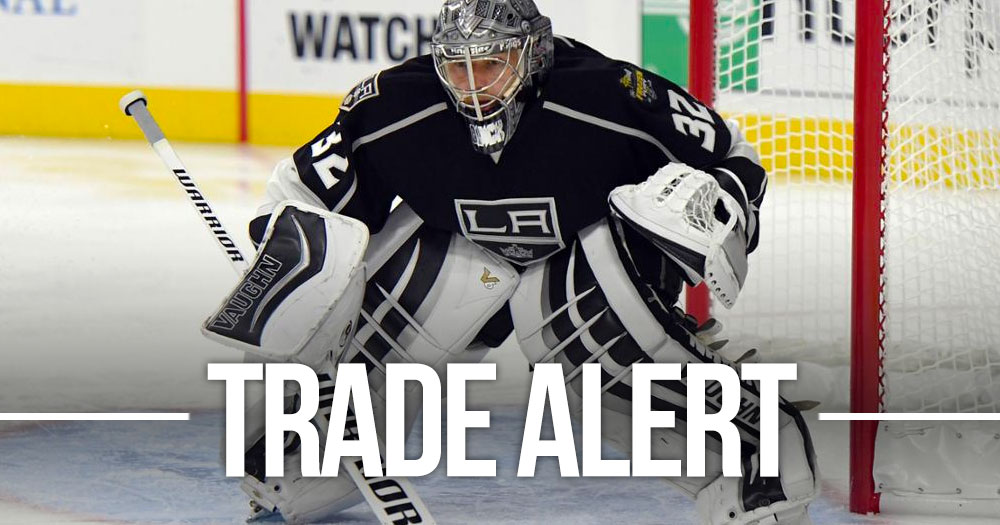 The Kings have traded Jonathan Quick