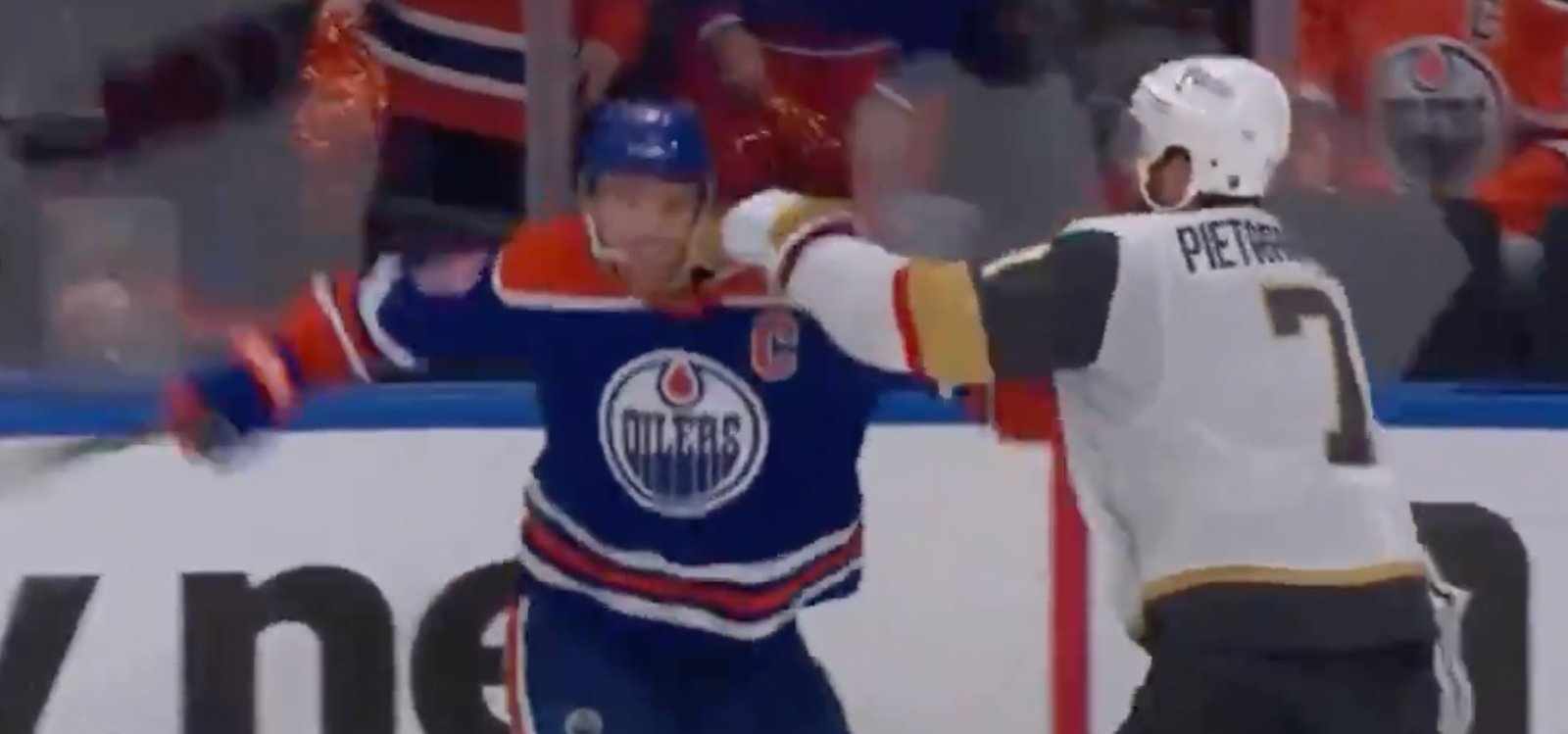 Pietrangelo brutally slashes Draisaitl and McDavid rushes to his defence