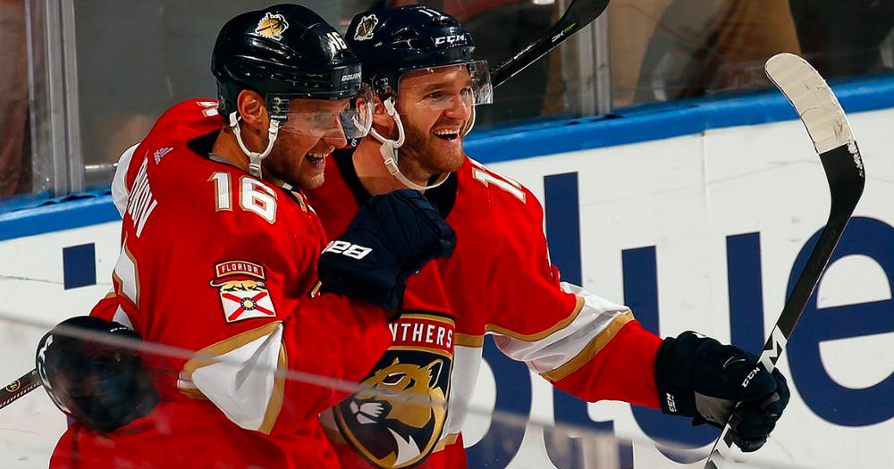 Huberdeau and Barkov hook up on an absolutely nasty goal