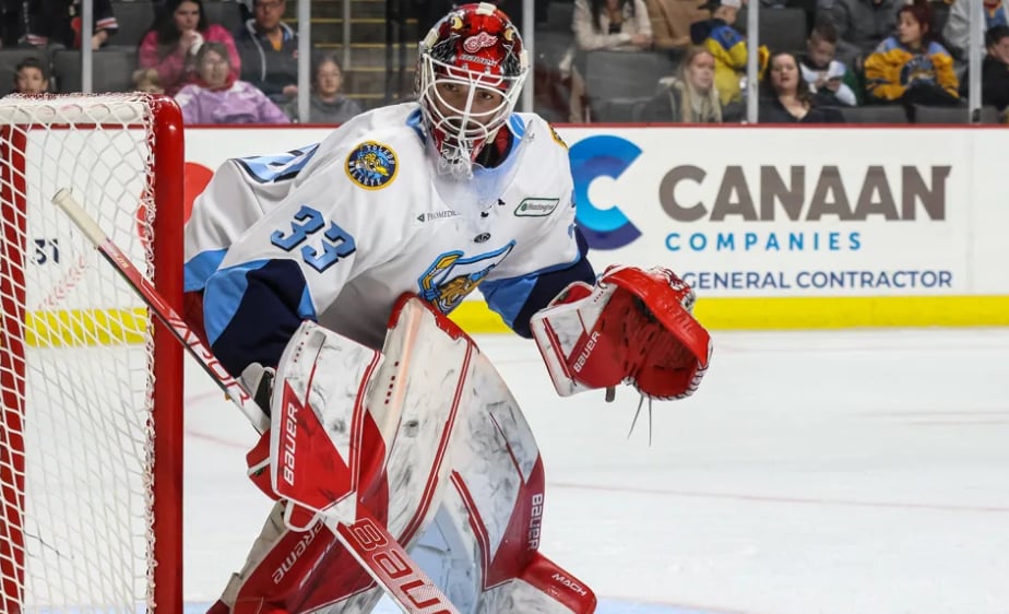 Derek Lalonde has words for Sebastian Cossa 