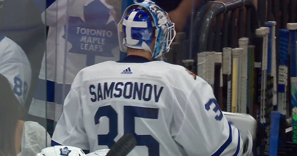 Ilya Samsonov let down by his teammates on Sunday night.