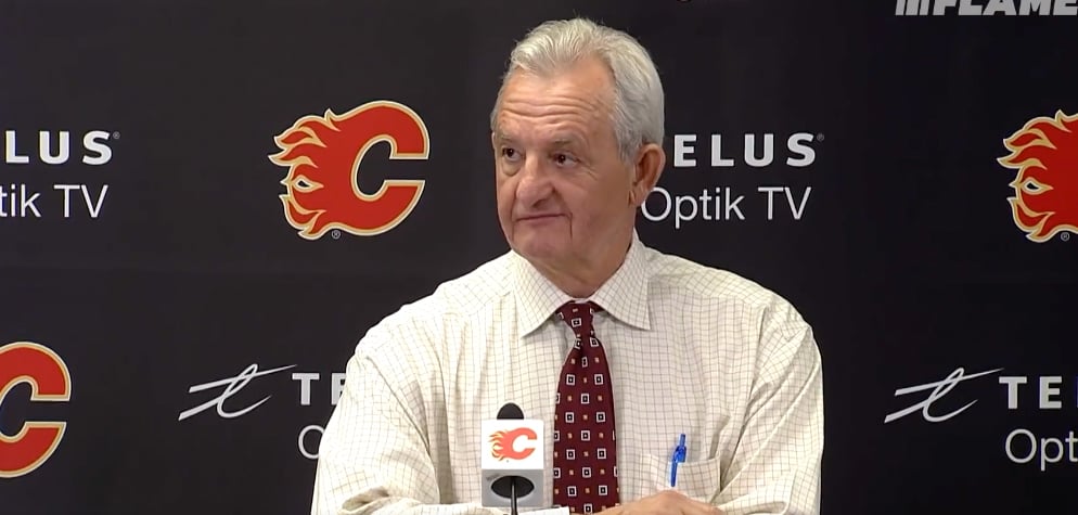 Flames’ Darryl Sutter in trouble over latest outburst, gets attacked by Huberdeau's agent!