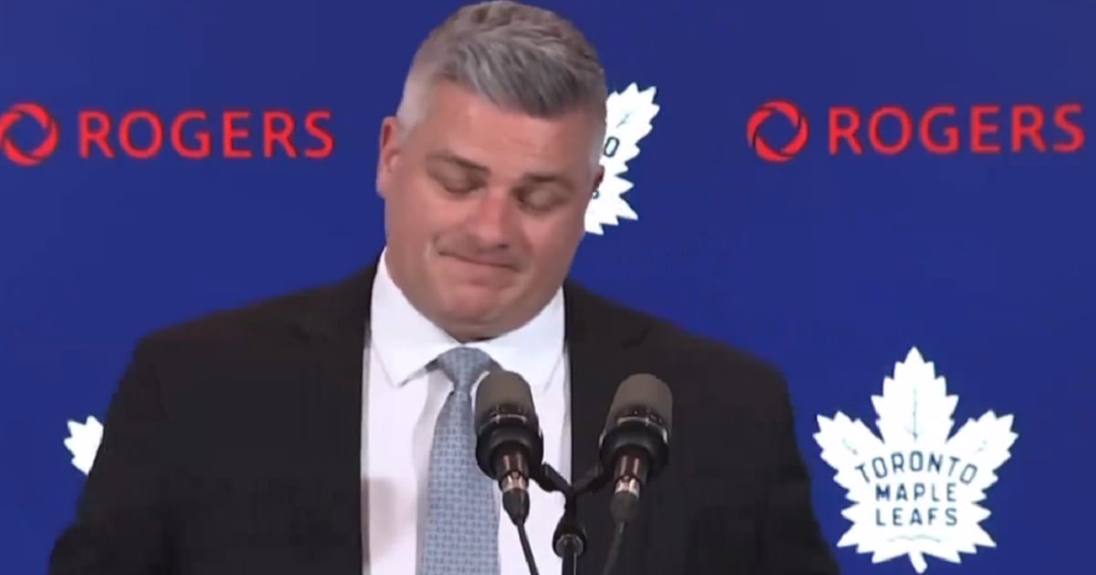 Sheldon Keefe buries William Nylander in post-game scrum.