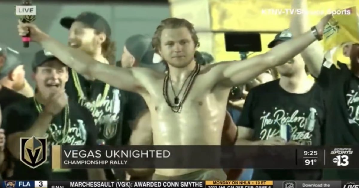 William Karlsson delivers the greatest drunken victory speech of all time.