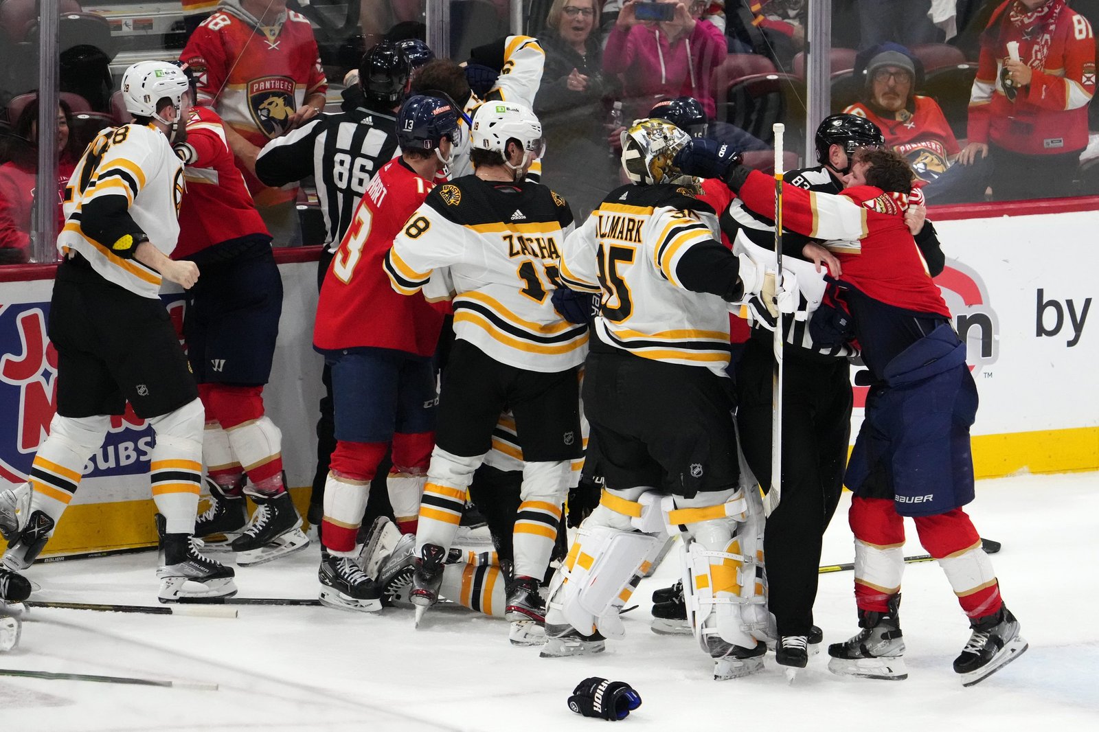 The Bruins wrecked the majority of Panthers’ roster in first round!