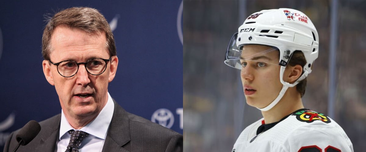 Jets owner boards Chicago team bus to personally address Connor Bedard 