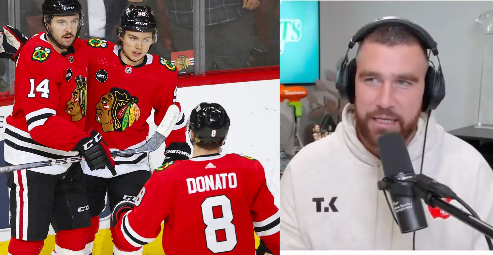 Travis Kelce wants to join the Blackhawks