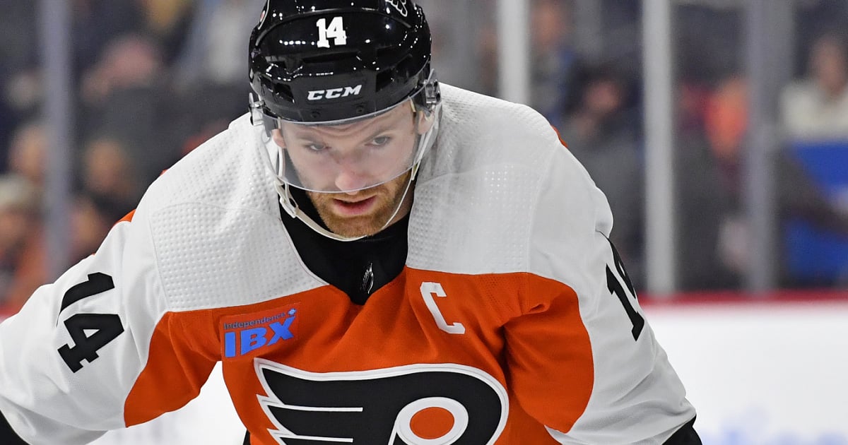 Sean Couturier out after last minute lineup change.