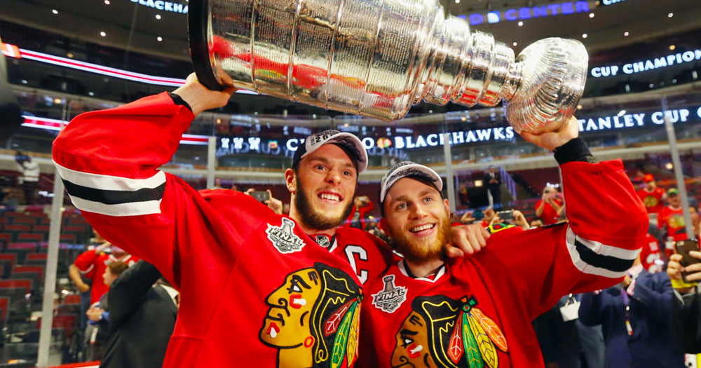 Patrick Kane sounds off on news that Jonathan Toews is done in Chicago.