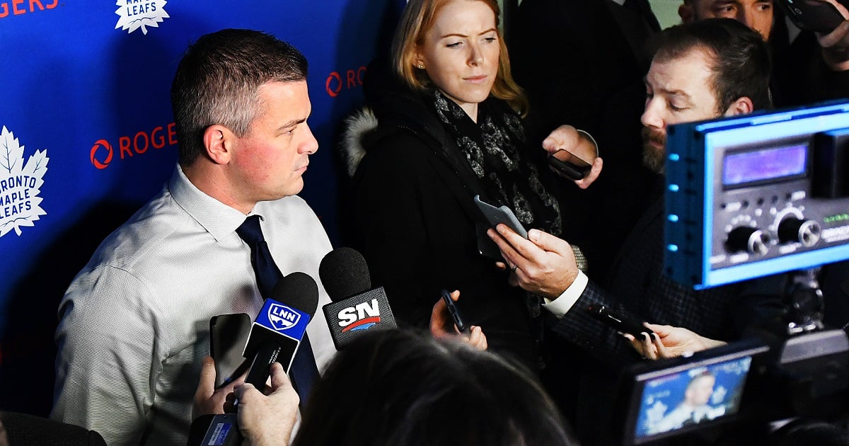 Sheldon Keefe makes a pronouncement on Fraser Minten.