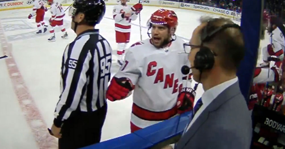 Tony DeAngelo caught on live mic trying to intimidate his former teammate on the Rangers