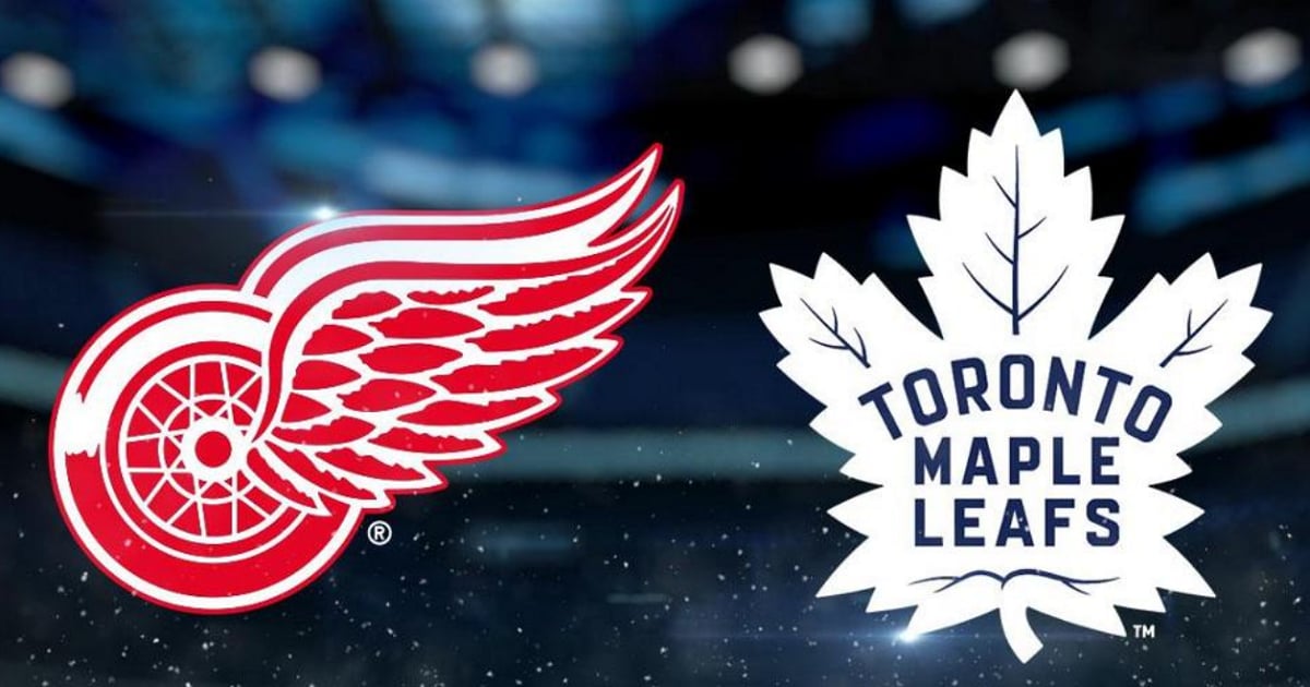 Full lineups for clash between Red Wings and Maple Leafs.