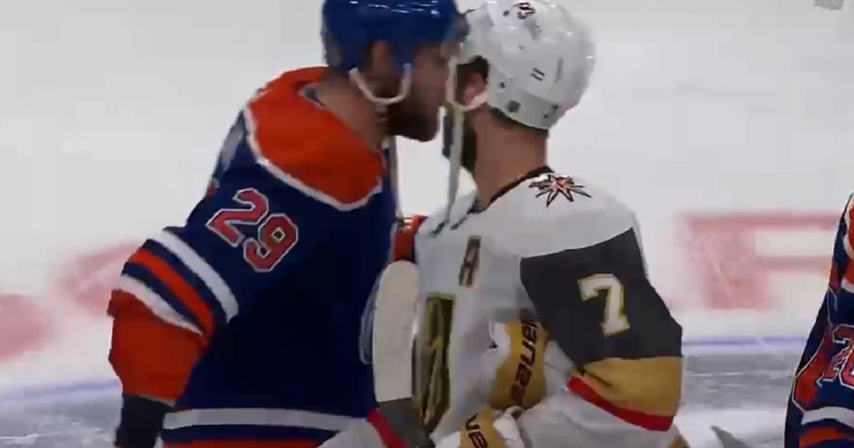 Draisaitl fails to hide disgust with Pietrangelo in handshake line.