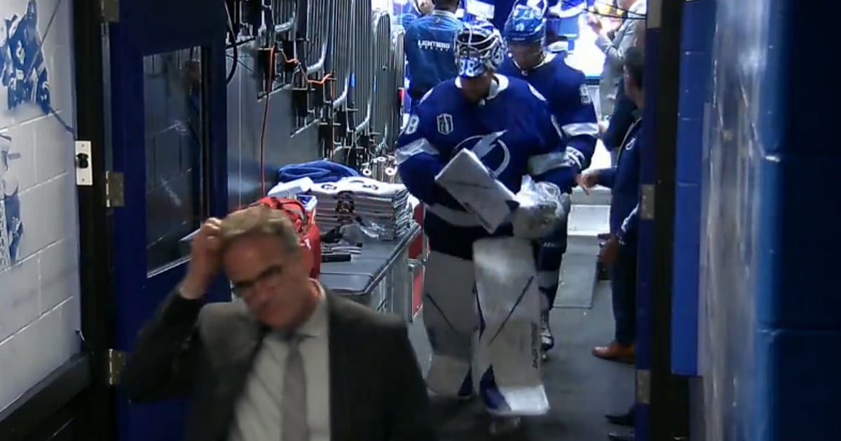Andrei Vasilevskiy explodes with rage after Game 6.