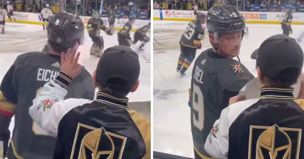 Eichel goes viral for ignoring young fan during pre-game