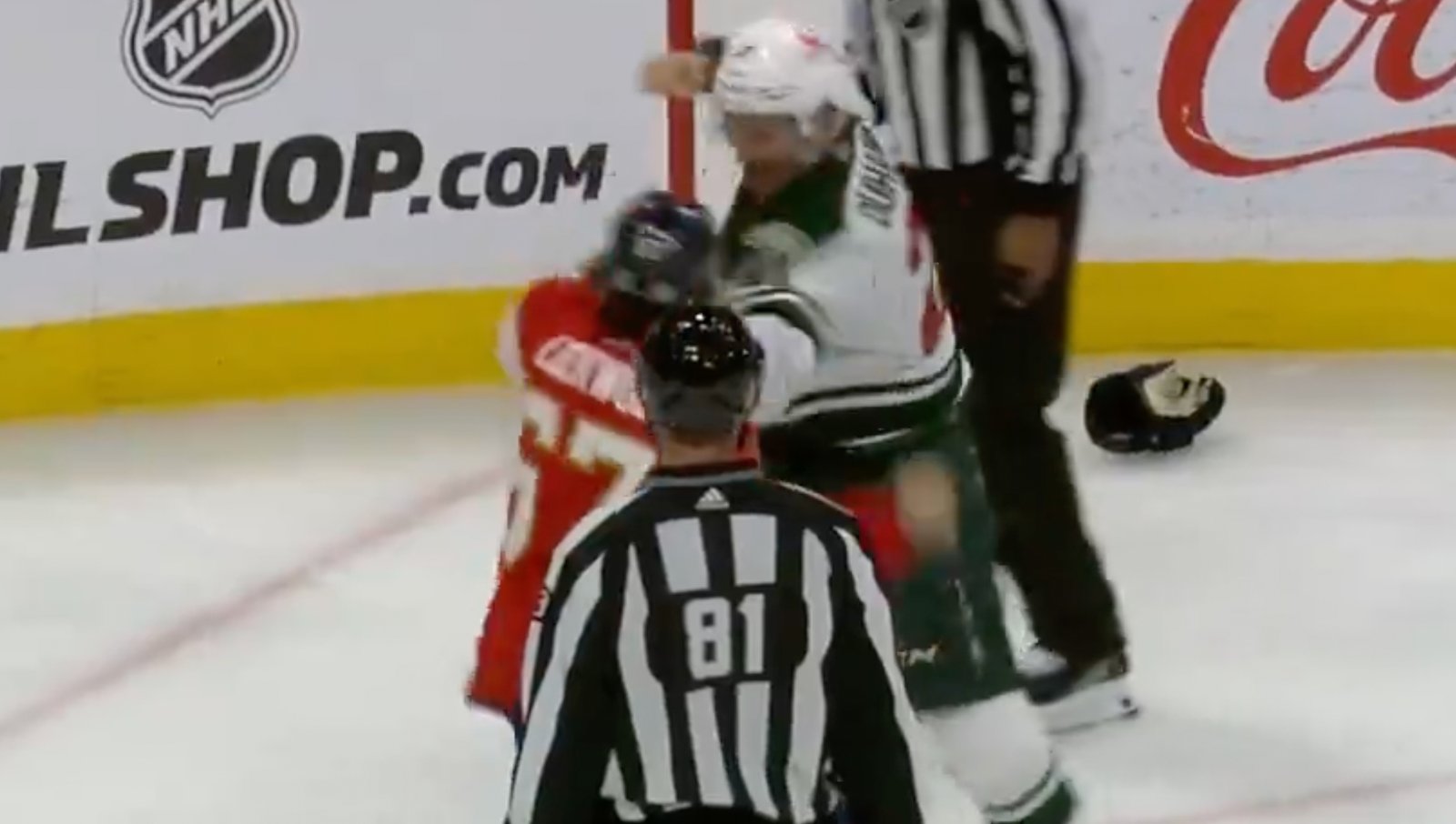 Brandon Duhaime knocks out Will Lockwood with one brutal punch after attack on Marc-Andre Fleury! 