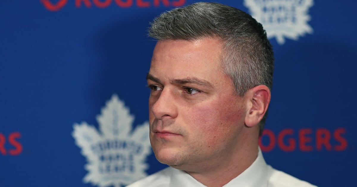Brad Treliving comments on Sheldon Keefe's contract status.