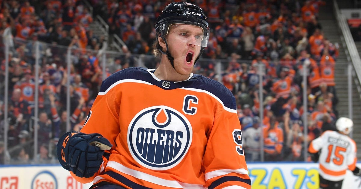Connor McDavid becomes the 6th player to record 150 points in a single season.