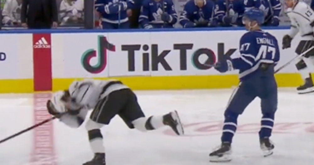 Engvall ejected after cracking Durzi in the head with his stick