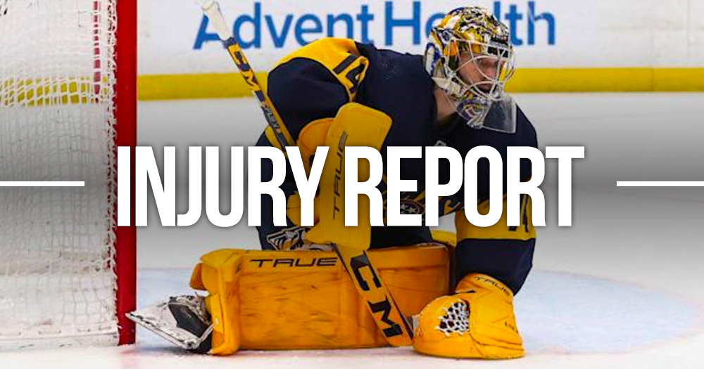 Report: The worst is confirmed for Preds goalie Juuse Saros