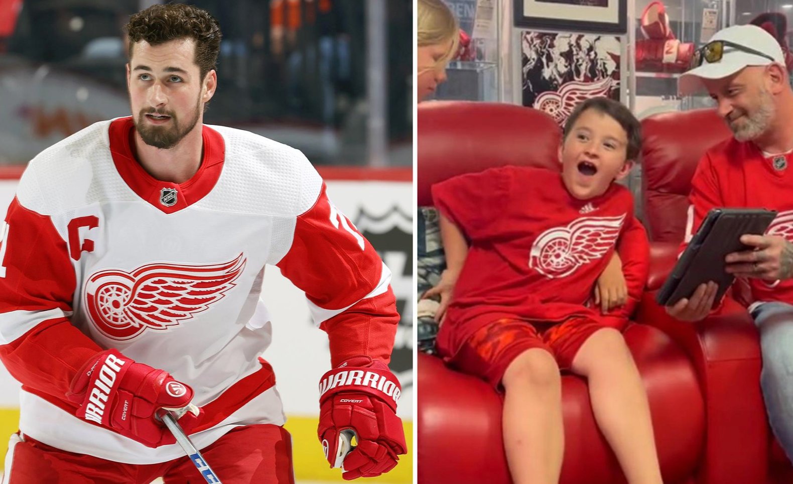 Dylan Larkin gives young fan thrill of a lifetime 