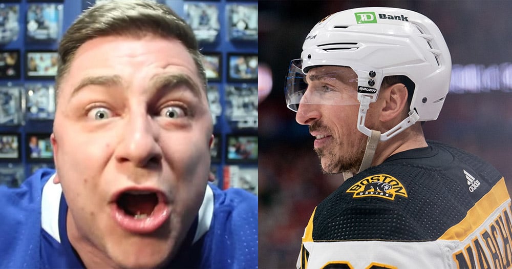 Brad Marchand attacks Toronto multimedia maven Steve Dangle