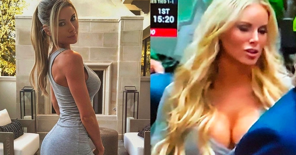Instagram model Natalie Gauvreau delivers a special message to hockey fans after going viral on Stars broadcasts
